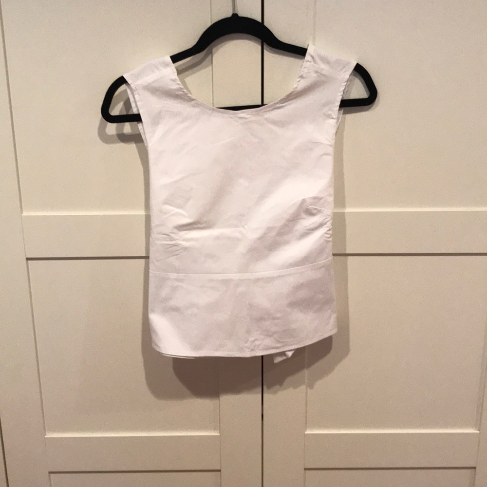 White open back top